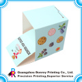 High quality CMYK printing art paper perforated paper box wholesale